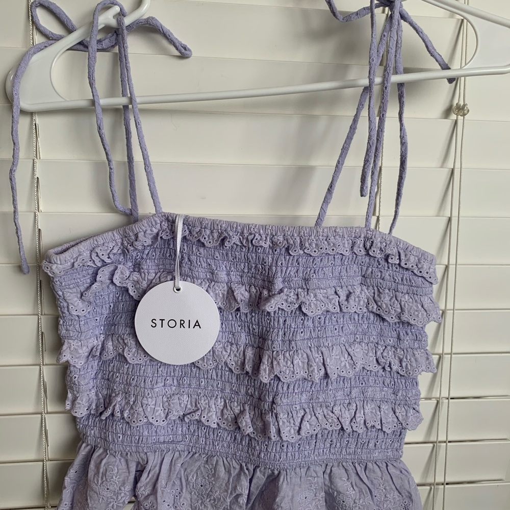 STORIA Lulu’s Purple Crop Top
